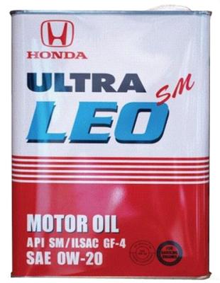 Моторное масло HONDA Ultra LEO API SN SAE 0w20, 4л